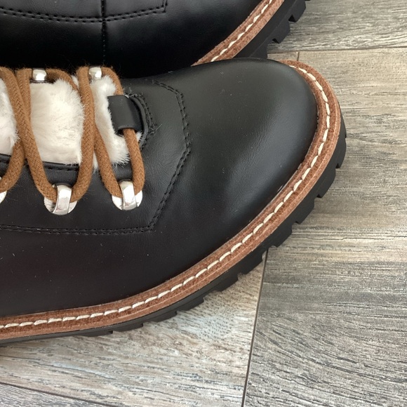 CLOSEOUT \A New Day\ NWT Black Boots with Faux Fur - Picture 12 of 14